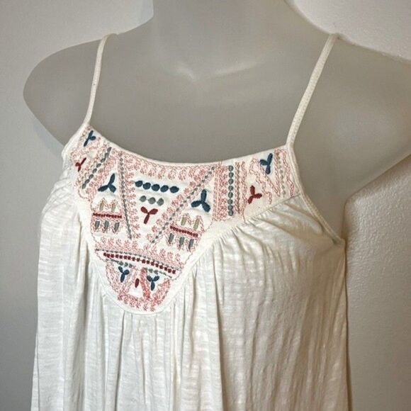 Red Camel Off-White Embroidered Tank Top Size XS - Picture 3 of 5
